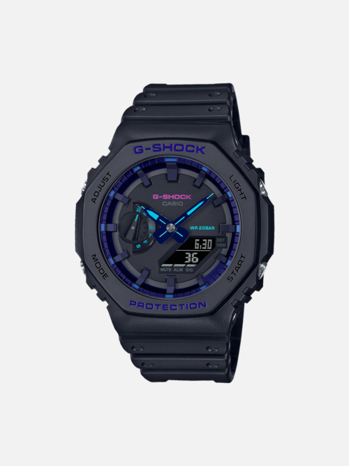 G-Shock GA2100VB-1A Mens Resin Band Watch