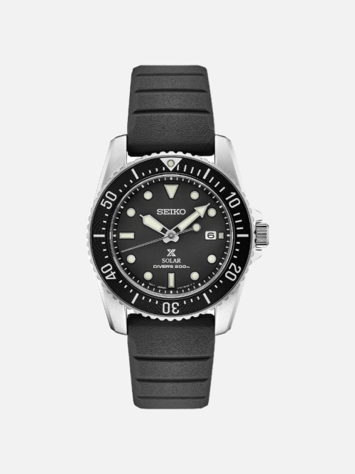 Seiko Prospex Black Solar Diver Watch SNE573