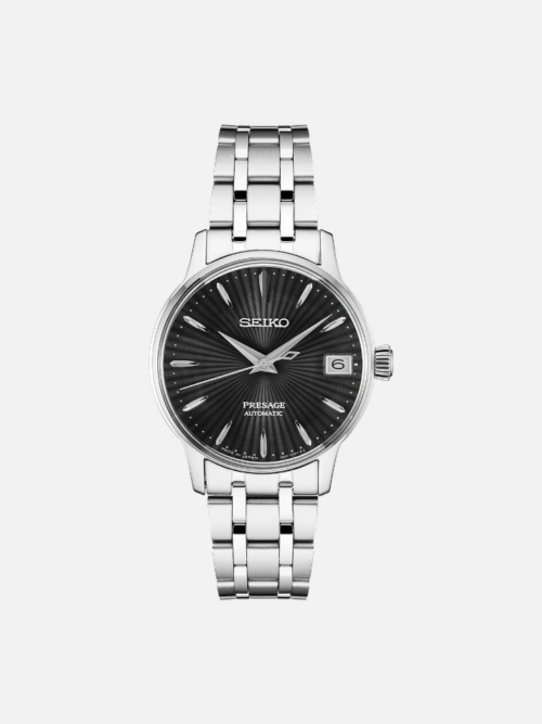 Seiko SRP837 Presage Black Dial Stainless Steel Watch