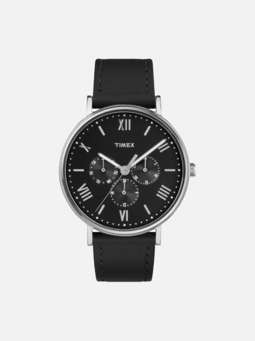 Men's Timex Classic Southview Black Leather Strap Watch TW2R29000