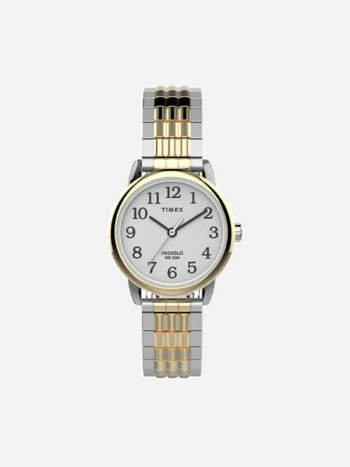 Timex Women's Easy Reader Quartz Perfect Fit Two-tone Stainless Steel Bracelet Watch