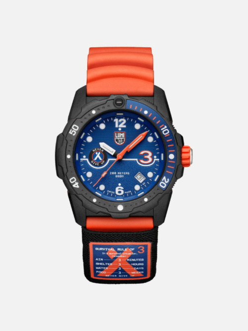 LUM 3723.R3, BLACK/ BLUE, ORG NBR STRAP