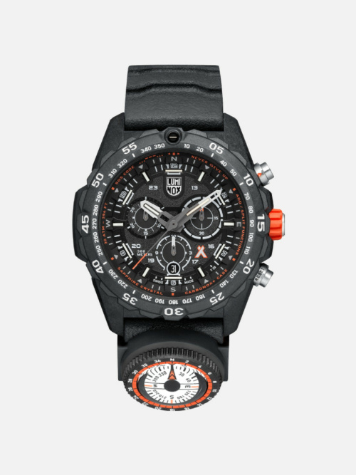 LUM BEAR GRYLLS 45MM BLACK CHRONO W BLUE DIAL BLACK STRAP