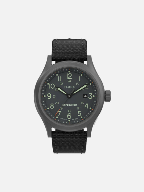 Expedition Sierra 41mm Gunmetal Case Black Fabric Strap Watch