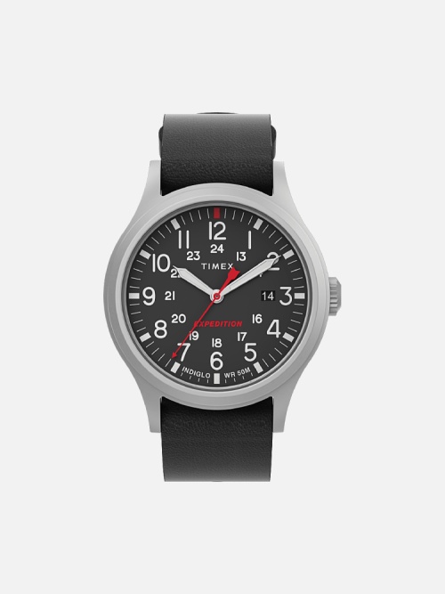 Timex TW2V07500VQ Expedition North Sierra 40mm Leather Strap Watch